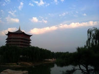 东楼霞光-----手机拍摄